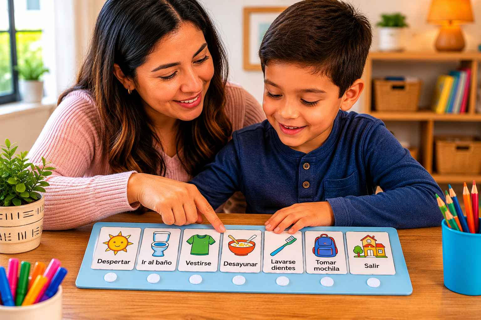 Rutinas visuales para ni&ntilde;os con TDAH: gu&iacute;a pr&aacute;ctica para casa y escuela